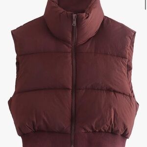 Maroon Puffer Vest